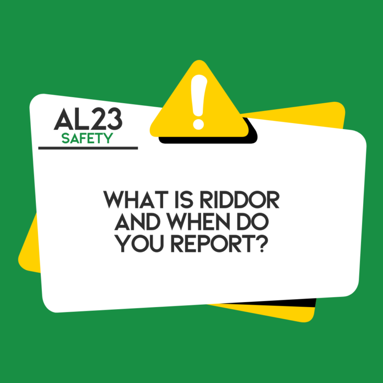What is RIDDOR and when do you report?