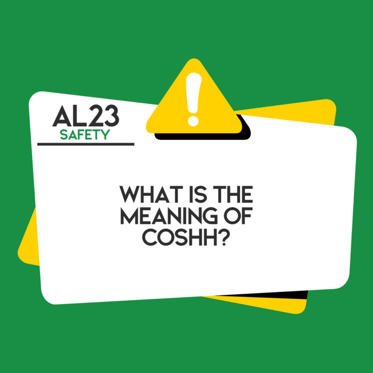What is the meaning of COSHH?