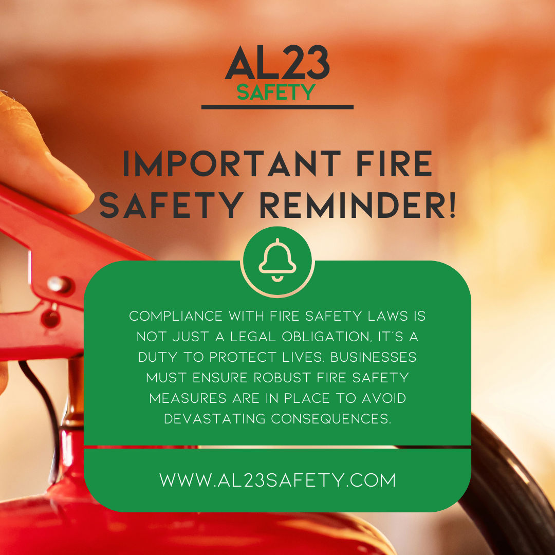 **Title: The Critical Importance of Fire Safety Compliance for Businesses** In a concerning recent case, a company director from West Sussex found himself facing severe legal consequences for breaches of the Regulatory Reform (Fire Safety) Order 2005. Fined £6,200 after a fire safety inspection unveiled critical failings at his establishment, it's a stark reminder of the responsibilities that come with managing fire safety. The inspection revealed echoes of negligence: no proper fire alarm system, inadequate means of escape, and a severe lack of employee training in fire safety protocols. These lapses not only endangered the lives of employees but also demonstrated the potential repercussions businesses can face for non-compliance with fire safety legislation. West Sussex Fire and Rescue Service's Area Manager, Dave Bray, articulated the urgency of compliance, making clear that ensuring public safety is the highest priority. The service is committed to supporting businesses in effectively addressing fire safety compliance, yet they will pursue legal action diligently against any organisation failing to uphold these critical standards. Fire safety violations have profound implications for businesses, including financial penalties, increased insurance premiums, and, most importantly, the potential loss of life. The tragic consequences of fires in workplaces can resonate widely – from lost jobs to irreversible damage to businesses and reputations. This underscores the need for robust fire care strategies and proper compliance management systems. So, how can your business ensure compliance and mitigate risks? Consulting an expert in fire safety, such as AL23 Safety, is a crucial step. At AL23 Safety, we provide comprehensive fire risk assessments, tailor-made fire strategies, and ongoing support designed for your business's unique needs. Our seasoned consultants work diligently to identify potential hazards, ensuring that every aspect of fire safety is meticulously managed. We are dedicated to empowering businesses to not only fulfil their legal obligations but also cultivate a culture of safety within their organisations. Our services include: - **Fire Risk Assessments:** A thorough evaluation of your premises to identify hazards and recommend suitable control measures. - **Fire Strategy Development:** Crafting bespoke fire safety strategies to ensure compliance and enhance safety. - **Training and Education:** Providing and facilitating tailored fire safety training for all staff members. - **Ongoing Support:** Offering 24/7 guidance for all fire safety needs. Fire safety is not some optional consideration; it is a fundamental component of business operations. Investing in a robust fire safety strategy is investing in the future of your employees and your business. At AL23 Safety, we are here to partner with you in this endeavour. By fostering an environment of safety and compliance, we help safeguard businesses, employees, and communities. Together, we can build safer workplaces and ensure that incidents like what happened in West Sussex do not recur. Take the first step in assessing and improving your fire safety strategy today. Reach out for a consultation regarding our services and see how we can support your business in achieving the highest standard of fire safety compliance.