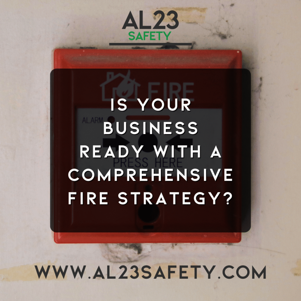 **Understanding the Importance of a Comprehensive Fire Strategy for Your Business** In today’s rapidly evolving business landscape, prioritising employee safety is non-negotiable. A comprehensive Fire Strategy is a pivotal component of workplace safety, designed to protect lives, assets, and ensure compliance with UK regulations. This blog will delve into the critical elements of an effective Fire Strategy, encompassing fire risk assessments, prevention measures, staff training, and incident management. Fire safety is a legal obligation under the Regulatory Reform (Fire Safety) Order 2005. It mandates that businesses conduct fire risk assessments and implement suitable safety measures to protect employees. Essentially, a well-crafted Fire Strategy should not only meet legal requisites but also foster a culture of safety within the organisation. A successful Fire Strategy involves: 1. Comprehensive Fire Risk Assessment: This is the foundation of your Fire Strategy. Engaging a qualified consultant to identify potential fire risks and evaluate existing safety measures is crucial. Assessments should be reviewed regularly, especially when significant changes occur in the workplace. 2. Fire Prevention Methods: Developing an action plan to minimise possible fire risks is integral. This can involve implementing fire-resistant materials, ensuring proper storage of hazardous substances, and maintaining clear evacuation routes. 3. Emergency Preparedness and Response: A Fire Strategy is not complete without an effective emergency response plan. This should include procedures for safe evacuation, communication strategies, and assigning responsibilities to staff during a fire emergency. 4. Regular Staff Training and Drills: Engaging employees through regular fire safety training ensures they are prepared to respond effectively in case of an emergency. Regular fire drills can also reinforce safety protocols, ensuring everyone knows what to do in a critical situation. 5. Maintenance of Safety Equipment: Regularly maintaining and inspecting fire prevention systems such as alarms, sprinkler systems, and extinguishers is vital. This ensures that all safety equipment functions correctly when needed most. 6. Continuous Improvement: Regular reviews of your Fire Strategy allow for adjustments based on new developments, incidents, or changes in legislation. A culture of continuous improvement ensures your safety plan remains robust and effective. Implementing a tailored Fire Strategy involves collaboration and expert guidance. At AL23 Safety, we provide you with the expertise to analyse your unique risks and develop effective strategies that enhance safety compliance. Our consultants work with you, ensuring that your fire safety systems meet the legislative standards and best practices. If you aim to create a safer and more compliant workplace, visit our services to find out how we can help your business implement a robust Fire Strategy.
