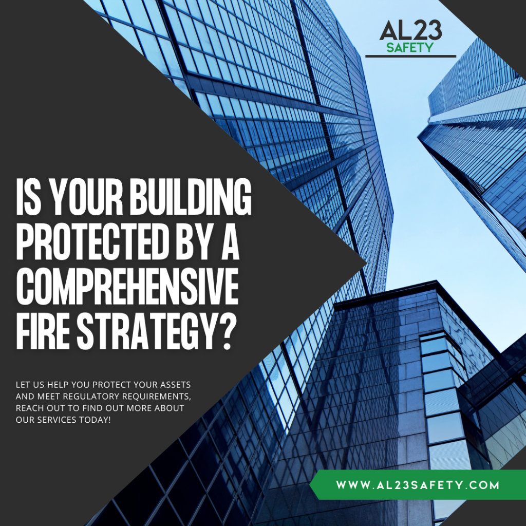 The Importance of a Comprehensive Fire Strategy for Your Building In the realm of fire safety, one of the most vital documents your business can have is a comprehensive fire strategy. This tailored document harmonises all aspects of your building’s fire safety features, ensuring that management arrangements are in place for the intended use of the premises. The significance of a solid fire strategy cannot be understated, particularly given the unpredictability of fire hazards and the life-threatening consequences that can arise from inadequate safety measures. ### Understanding Fire Strategies A fire strategy is an intricate blueprint that outlines how your building complies with fire safety regulations. It includes procedures for evacuating personnel, testing fire safety equipment, and maintaining fire separation measures. The development of a fire strategy requires expertise and an understanding of not only the physical attributes of the building but also its intended purpose. ### Legal Framework of Fire Strategies in the UK In the UK, fire strategies must adhere to the Building Regulations and associated Approved Documents, taking into account guidance set forth for new residential and commercial buildings. However, there are alternative routes such as the guidance in BS 9999 or the more bespoke fire-engineered approaches, which allows for a greater level of flexibility based on the specific context of your building. ### Key Components of a Fire Strategy Developing an effective fire strategy involves several critical elements: 1. **Fire Risk Assessment**: This foundational document identifies potential hazards within the building, assesses who might be harmed, and considers necessary precautions. 2. **Emergency Evacuation Procedures**: Outlining clear pathways for effective evacuation in case of a fire ensures everyone knows how to respond in an emergency. 3. **Fire Safety Management Plan**: This includes assignment of responsibilities, staff training requirements, and regular safety drills to ensure preparedness. 4. **Refuge and Access Points**: Identifying refuge areas and ensuring access for emergency services is paramount for swift responses during emergencies. 5. **Fire Safety Equipment Maintenance**: Regular testing of fire alarms, extinguishers, and supplementary fire-fighting equipment is crucial for maintaining effectiveness. ### Real-World Application of Fire Strategies At AL23 Safety, we have a wealth of experience customizing fire strategies for diverse industries. For instance, one of our clients in the hospitality sector required a tailored strategy that incorporated fire safety measures specific to their operations, including the use of kitchen equipment and the need for high-capacity evacuation routes. Our thorough assessment resulted in a legally compliant fire strategy that maximised safety for both staff and guests, providing peace of mind and a robust safety culture. ### Conclusion: Why Your Business Needs a Fire Strategy With the ever-growing regulatory landscape and the inherent risks associated with fire safety, every business must invest in a comprehensive fire strategy. Not only does it ensure compliance with legal standards, but it also protects lives and property. At AL23 Safety, we are dedicated to providing tailored fire safety solutions that meet the unique needs of your business. For more information on how we can help you succeed in achieving the highest standards of fire safety, visit our services.