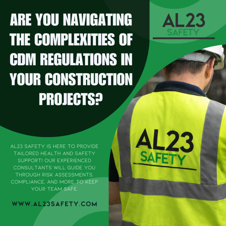 The Importance of CDM Health and Safety Support for Construction Projects Navigating the complexities of the Construction (Design and Management) Regulations, known as CDM, is crucial for any construction business operating in the UK. These regulations are designed to improve health and safety within the construction industry, and compliance isn't just a legal obligation; it's a moral one, too. Understanding the essential components of CDM and how tailored support can ease your obligations can help you deliver successful projects with reduced risks. What are CDM Regulations? CDM regulations were first introduced in 1994 and have since undergone several revisions to enhance safety standards on construction sites in the UK. These regulations place specific duties on all those involved in construction work, including clients, designers, and contractors. Ensuring proper health and safety considerations throughout the project life cycle improves both the safety of workers and the overall project outcomes. Why Do You Need CDM Health and Safety Support? Managing health and safety within the framework of CDM is not a simple task. It requires coordinated efforts across multiple stakeholders. Here are several reasons why engaging with a specialist health and safety consultant like AL23 Safety can prove invaluable: 1. **Expert Knowledge**: CDM involves numerous legal requirements that can be tricky to navigate. Our consultants have the expertise to help demystify these regulations, ensuring all duties are fulfilled. 2. **Thorough Risk Assessments**: Risk assessments are foundational to CDM compliance. AL23 Safety carries out detailed assessments, identifying potential risks and advising on practical control measures tailored to your working environment. 3. **Safety Management Plans**: Developing a proactive safety management plan is crucial for any construction project. Our expert consultants can help you create, implement, and monitor an effective plan that adheres to CDM regulations and promotes safety on site. 4. **Ongoing Support**: The construction environment is dynamic. Our team provides ongoing support to ensure that safety measures are effectively integrated and continuously updated in response to changes in the project or legislation. 5. **Training and Awareness**: We recognise that the workforce is the backbone of any construction project. Our training programmes ensure that all personnel understand their roles and responsibilities under CDM, promoting a culture of safety and awareness. Case Study: The AL23 Difference One of our clients, a regional construction firm, faced challenges adhering to CDM regulations on a large residential project. With several contractors involved and strict deadlines, they turned to AL23 Safety for assistance. Our team conducted a comprehensive risk assessment, identified non-compliance issues, developed a detailed safety management plan, and provided training sessions for the entire workforce. The results were impressive: not only did the project finish on time, but they also achieved zero accidents on site, significantly improving the overall safety culture within the company. Conclusion In summary, AL23 Safety's health and safety consultancy services provide essential CDM support to construction companies. By leveraging our expertise, businesses can navigate the complexities of health and safety in the built environment, ultimately delivering projects that are not only compliant but also safe for everyone involved. If you're looking to improve your approach to CDM regulations, visit our services and discover how AL23 Safety can partner with you for greater success and safety in your construction projects.