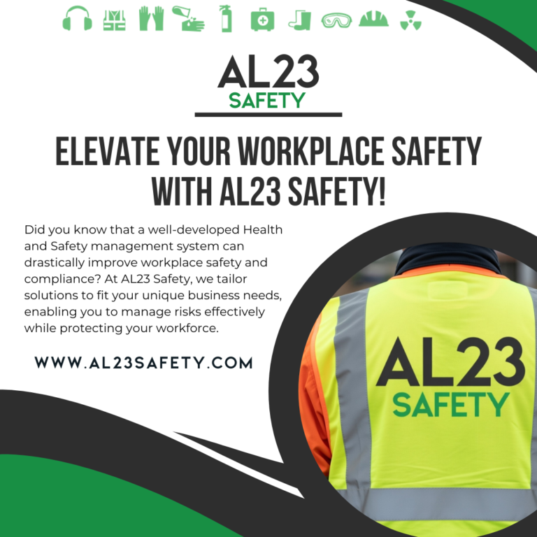 Creating a Safer Workplace: The Importance of Tailored Health and Safety Management Systems In today's increasingly regulated business landscape, the importance of having a robust Health and Safety management system cannot be overstated. For employers across various sectors, designing a personalised approach to manage health and safety risks is essential not just for legal compliance, but also for ensuring a safe, productive workplace environment. Understanding the necessity for a tailored system begins with recognising the unique risks pertinent to your industry and organisational culture. From manufacturing to office environments, each setting has its own challenges. At AL23 Safety, we take pride in providing expert consultancy services that focus on developing customised health and safety management systems aligned with current UK legislation. *Why Build a Tailored Health and Safety Management System?* 1. **Compliance with Legislation**: Adhering to the Health and Safety at Work Act 1974 and other pertinent regulations is critical for avoiding legal repercussions. A tailored system ensures you comply with industry-specific laws. 2. **Risk Identification and Reduction**: Every workplace has its distinct set of risks. A bespoke assessment enables you to identify potential hazards unique to your environment, allowing for targeted risk mitigation strategies. 3. **Employee Safety and Wellbeing**: Implementing a strong health and safety culture demonstrates your commitment to employee wellbeing, fostering a more engaged workforce. 4. **Enhanced Productivity**: A safe workplace naturally leads to higher productivity levels. By reducing accidents and illnesses, your team can focus on their tasks, improving overall operational efficiency. 5. **Ongoing Support and Training**: At AL23 Safety, we know that developing a management system is only the beginning. Our ongoing support includes tailored training sessions, ensuring employees are equipped with the knowledge to maintain safety practices effectively. At AL23 Safety, our seasoned consultants possess extensive knowledge of the UK health and safety landscape. We are committed to understanding your specific needs and guiding you through the process of creating a robust safety management system. Trust us to help you navigate the complexities of health and safety compliance, ensuring a safer workspace for all employees. Visit our services to learn more about how we can support your organisation in achieving excellence in health and safety management. #AL23Safety #HealthAndSafety #SafetyManagement #Compliance #UKLegislation
