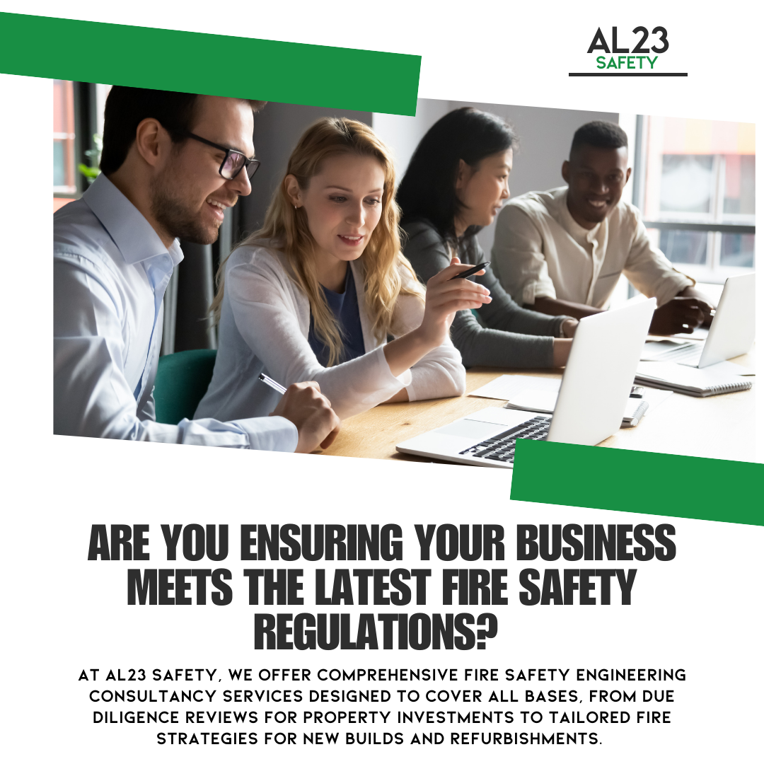 The Importance of Fire Safety Engineering: How AL23 Safety Ensures Compliance and Safety for Your Business Fire safety is an essential aspect of any building, whether for residential or commercial purposes. As the focus on a preventative approach to fire risk management grows, businesses face increasing pressure to comply with fire safety regulations. At AL23 Safety, we recognise that fire safety engineering is not merely about meeting minimum legal requirements but creating safe environments that protect lives and properties. Understanding Fire Safety Engineering Fire safety engineering combines science and engineering principles to protect people, property, and the environment from fire hazards. It encompasses a variety of aspects – from evaluating potential risks in existing buildings to providing strategic fire safety solutions for new constructions. Due Diligence Reviews As experts in the industry, our services begin with diligent reviews for property investments. Before purchasing or selling, possessing an understanding of the current fire safety conditions is paramount. Our thorough assessments identify any risk factors that purchasers need to be aware of, ensuring informed decisions are made. Developing Effective Fire Strategies For those involved in the planning or renovation of buildings, fire safety cannot be an afterthought. At AL23 Safety, our approach to fire strategy development helps integrate safety considerations into the design from the outset. We work with architects and project managers to ensure that key fire safety requirements align with local regulations and guidelines. Performance-Based Design for Safety and Aesthetics In modern construction, designers often seek to create open and spacious layouts; our performance-based design expertise allows you to realise your vision without compromising on safety. By evaluating fire safety within the performance context of the building, our engineers highlight creative solutions to meet regulations without constraining design freedom. Navigating Compliance with BS 9997 BS 9997 outlines critical fire safety management procedures for various sectors, particularly for businesses managing multiple properties. Our team provides comprehensive support to navigate these complex legal obligations, ensuring businesses stay compliant and risk-focused. Computational Fluid Dynamics (CFD) Analysis To further enhance fire safety, we employ state-of-the-art computational fluid dynamics (CFD) models. These simulations assist in understanding fire behaviour, heat transfer, and smoke movement within complex structures. Integrating this insight into the design process allows for safer building designs and enhances occupants’ security. Conclusion At AL23 Safety, we believe that fire safety engineering is vital to protecting your business. Our tailored services respond to unique needs, providing comprehensive solutions that mitigate risks and ensure compliance. By prioritising fire safety throughout the design and management processes, we're not just safeguarding properties – we're fostering secure environments for future generations. To explore how we can help your business achieve the highest safety levels, visit our services today.