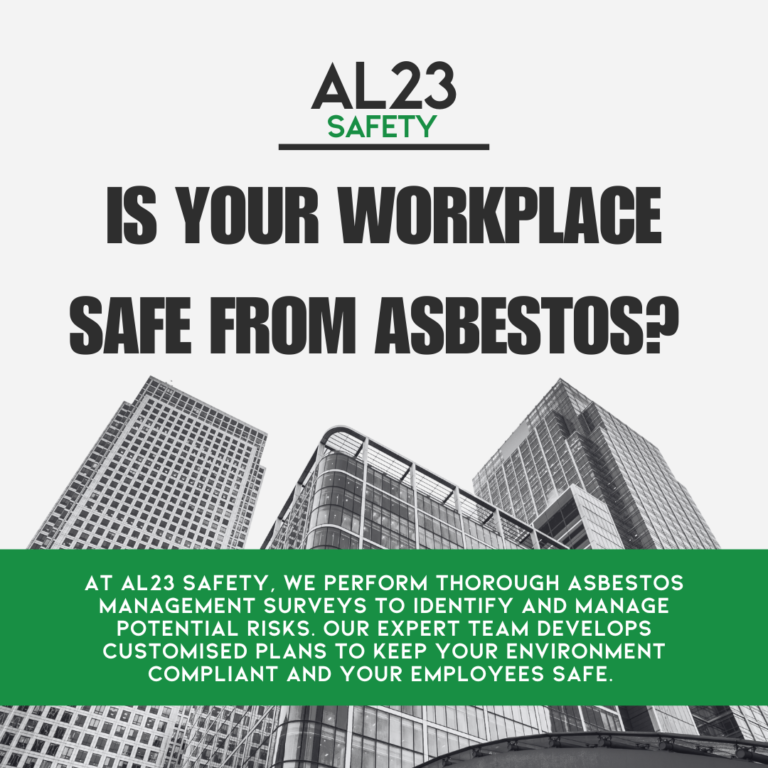 Asbestos Management: Protecting Your Workplace from Hidden Dangers In the UK, asbestos management is a critical aspect of health and safety compliance for many businesses. Once hailed for its strength and thermal resistance, asbestos is now recognised as a hazardous material that poses severe health risks, including lung cancer and asbestosis. Consequently, effective asbestos management strategies are crucial to protect employees and ensure legislative compliance. Understanding Asbestos Asbestos refers to a group of naturally occurring fibrous minerals that were widely used in building materials until the late 20th century. Despite its ban, many buildings constructed before 2000 might still contain asbestos, which necessitates proper management. The Importance of Asbestos Management Surveys Carrying out an asbestos management survey is not just a legal requirement; it is also a protective measure for your employees. These surveys help identify and assess the condition of any ACMs in your premises. Through detailed inspections and assessments, our team can pinpoint areas where asbestos may be present and develop strategies to manage or remediate these risks effectively. AL23 Safety Asbestos Management Services At AL23 Safety, our seasoned consultants approach each project with meticulous attention to detail. We start by conducting a comprehensive inspection of your workplace, documenting all materials that may contain asbestos. Our findings culminate in a detailed report outlining our recommendations for managing any identified risks. Tailored Asbestos Management Plans Once we identify potential hazards, we work closely with you to develop tailored asbestos management plans. These plans offer clear guidelines on how to manage and maintain the safety of both employees and visitors, ensuring compliance with the Control of Asbestos Regulations 2012. We prioritise practical solutions tailored to your specific situation, effectively reducing risks associated with asbestos exposure. Training and Awareness Beyond identifying and managing asbestos, we provide comprehensive training sessions for your staff. This training covers the dangers associated with asbestos, how to identify potential ACMs, and emergency procedures in the event of accidental disturbance. Empowering your employees with knowledge and awareness is paramount to maintaining a safe working environment. Continuous Support and Monitoring At AL23 Safety, we believe that effective asbestos management is an ongoing process. We offer continuous support and monitoring to ensure that your asbestos management plan remains current and effective. Our consultants are always available to answer your questions or provide assistance as needed. Final Thoughts Asbestos management is a vital component of workplace safety. By engaging AL23 Safety for your asbestos management survey and plan, you can ensure that you are not only compliant with UK legislation but also creating a safer working environment for your employees. Reach out to us today to learn more about our comprehensive asbestos management services and how we can assist you in safeguarding your workplace.