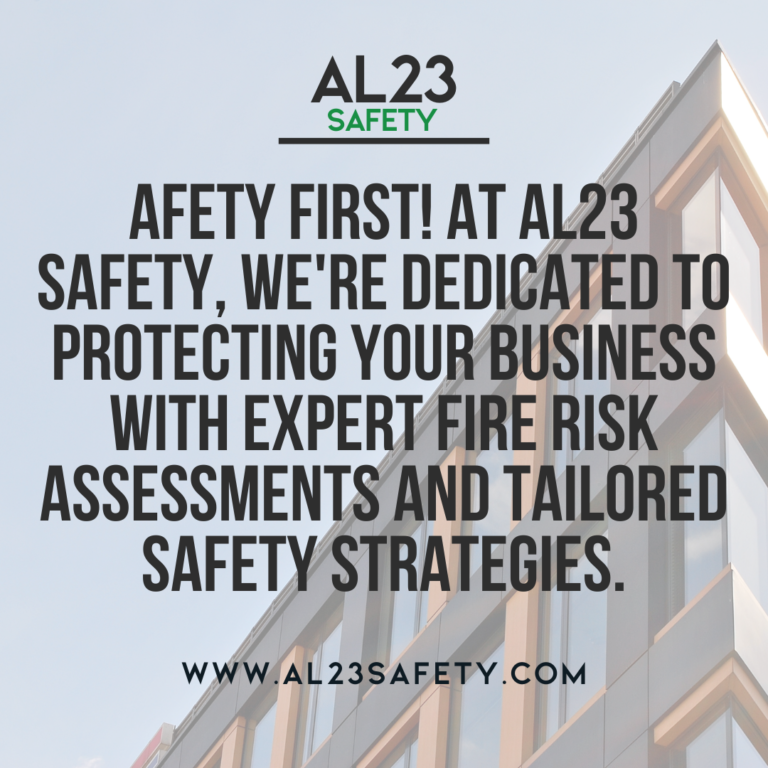 The importance of effective workplace health and fire safety cannot be overstated in today's dynamic business environment. At AL23 Safety, we understand that every organisation faces unique challenges when it comes to managing risks and ensuring compliance with UK legislation. Whether you run a bustling office, a manufacturing plant, or a retail outlet, tailored safety measures are essential for protecting your employees and assets while enhancing operational efficiency. In this blog, we'll explore the comprehensive health and fire safety services we provide, highlighting our expertise in fire risk assessments, fire strategy development, and bespoke solutions. **Fire Risk Assessments: A Vital Step Towards Safety** Conducting a fire risk assessment is a legal requirement for most businesses under the Regulatory Reform (Fire Safety) Order 2005. This process identifies potential fire hazards, evaluates risks, and outlines control measures that must be implemented. At AL23 Safety, our experienced consultants conduct in-depth fire risk assessments, ensuring you understand your risks and how to mitigate them effectively. **Tailored Fire Safety Strategies** Every business has its own unique risks and challenges. That's why we develop bespoke fire safety strategies tailored to your specific requirements. Our team works closely with you to identify vulnerabilities, implement fire prevention measures, and ensure compliance with all relevant regulations. **Health and Safety Management Systems** In addition to fire safety, AL23 Safety offers complete health and safety management solutions. We understand that effective safety management is crucial for fostering a culture of safety within your organisation. Our consultants can help you create and implement a robust health and safety management system that meets all legal requirements whilst ensuring ongoing compliance and efficiency. **Real-World Experience and Measurable Results** What sets AL23 Safety apart is our hands-on experience and commitment to delivering measurable results. We have successfully assisted a wide range of businesses in diverse sectors, and our satisfied clients often highlight the positive impact our tailored solutions have had on their safety protocols and overall business performance. For instance, we recently worked with a manufacturing client who faced significant fire hazards due to the nature of their operations. After conducting a comprehensive fire risk assessment, we developed a tailored fire strategy that not only ensured compliance with regulations but also enhanced their overall safety culture. Following the implementation of our recommendations, the client reported a notable decrease in near-miss incidents and increased confidence among staff regarding safety practices. **24/7 Support – Your Safety Partner** At AL23 Safety, we believe that safety is an ongoing commitment. That's why we offer 24/7 access to our knowledgeable team, ensuring you can always access support, advice, and guidance when you need it most. Whether it's a question about compliance, a request for training, or urgent safety concerns, we are just a phone call away. **Conclusion: Create a Safer Environment with AL23 Safety** In conclusion, effective health and fire safety practices are essential for protecting your business and its employees. AL23 Safety is dedicated to helping organisations navigate the complexities of safety compliance through our tailored services and expert guidance. Let us support your safety initiatives and create a safer workplace together. Visit our services today and discover how we can make a difference for your business.