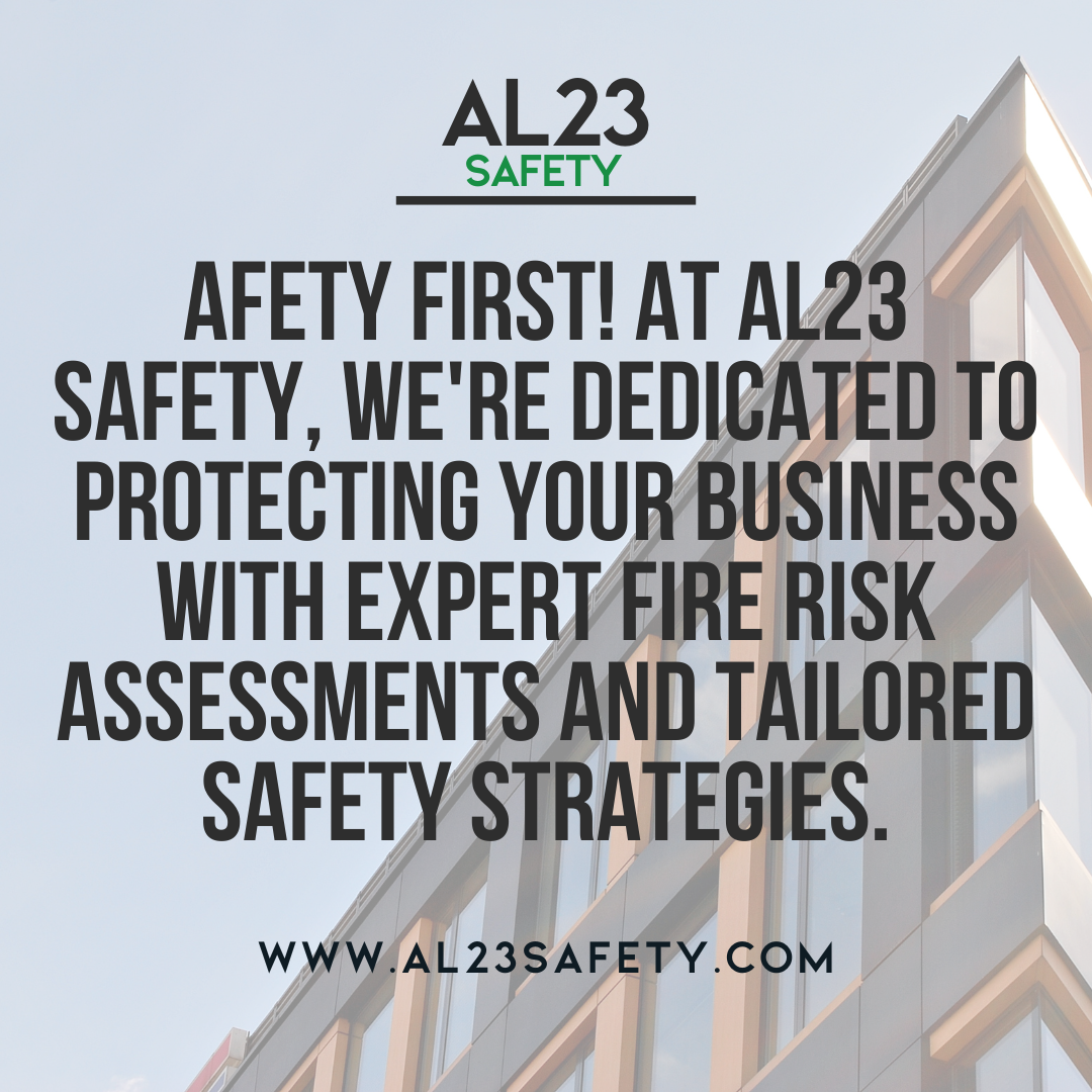 The importance of effective workplace health and fire safety cannot be overstated in today's dynamic business environment. At AL23 Safety, we understand that every organisation faces unique challenges when it comes to managing risks and ensuring compliance with UK legislation. Whether you run a bustling office, a manufacturing plant, or a retail outlet, tailored safety measures are essential for protecting your employees and assets while enhancing operational efficiency. In this blog, we'll explore the comprehensive health and fire safety services we provide, highlighting our expertise in fire risk assessments, fire strategy development, and bespoke solutions. **Fire Risk Assessments: A Vital Step Towards Safety** Conducting a fire risk assessment is a legal requirement for most businesses under the Regulatory Reform (Fire Safety) Order 2005. This process identifies potential fire hazards, evaluates risks, and outlines control measures that must be implemented. At AL23 Safety, our experienced consultants conduct in-depth fire risk assessments, ensuring you understand your risks and how to mitigate them effectively. **Tailored Fire Safety Strategies** Every business has its own unique risks and challenges. That's why we develop bespoke fire safety strategies tailored to your specific requirements. Our team works closely with you to identify vulnerabilities, implement fire prevention measures, and ensure compliance with all relevant regulations. **Health and Safety Management Systems** In addition to fire safety, AL23 Safety offers complete health and safety management solutions. We understand that effective safety management is crucial for fostering a culture of safety within your organisation. Our consultants can help you create and implement a robust health and safety management system that meets all legal requirements whilst ensuring ongoing compliance and efficiency. **Real-World Experience and Measurable Results** What sets AL23 Safety apart is our hands-on experience and commitment to delivering measurable results. We have successfully assisted a wide range of businesses in diverse sectors, and our satisfied clients often highlight the positive impact our tailored solutions have had on their safety protocols and overall business performance. For instance, we recently worked with a manufacturing client who faced significant fire hazards due to the nature of their operations. After conducting a comprehensive fire risk assessment, we developed a tailored fire strategy that not only ensured compliance with regulations but also enhanced their overall safety culture. Following the implementation of our recommendations, the client reported a notable decrease in near-miss incidents and increased confidence among staff regarding safety practices. **24/7 Support – Your Safety Partner** At AL23 Safety, we believe that safety is an ongoing commitment. That's why we offer 24/7 access to our knowledgeable team, ensuring you can always access support, advice, and guidance when you need it most. Whether it's a question about compliance, a request for training, or urgent safety concerns, we are just a phone call away. **Conclusion: Create a Safer Environment with AL23 Safety** In conclusion, effective health and fire safety practices are essential for protecting your business and its employees. AL23 Safety is dedicated to helping organisations navigate the complexities of safety compliance through our tailored services and expert guidance. Let us support your safety initiatives and create a safer workplace together. Visit our services today and discover how we can make a difference for your business.