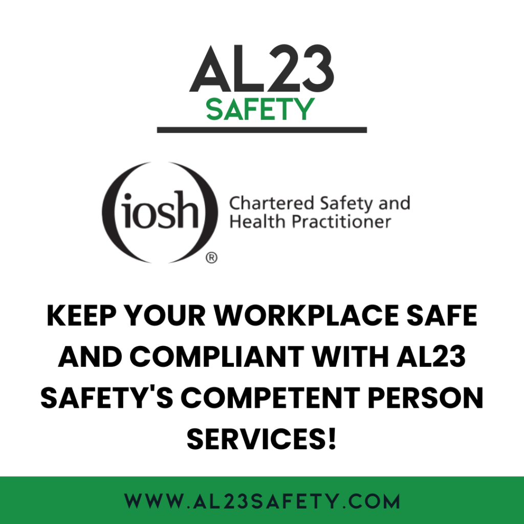 Creating a safe workplace goes beyond basic compliance; it requires the expertise that comes with having a qualified Competent Person on board. This post will explore what a Competent Person is, why it's important for businesses to appoint one, and how AL23 Safety can assist in this vital area. Understanding the legal requirements of health and safety in the workplace is essential. Under the Health and Safety at Work Act 1974, employers must ensure that they have access to competent health and safety advisory support. This support can navigate complex regulations, manage risks, and handle any compliance issues that might arise. A Competent Person typically: - Oversees the implementation of health and safety policies. - Conducts audits and assessments to ensure the workplace meets necessary standards. - Trains staff and promotes a culture of safety across the organisation. Failing to appoint a Competent Person can result in not only legal troubles but also increase the risk of accidents and compromise employee wellbeing. This can lead to: - Significant fines as penalties for non-compliance. - Serious workplace accidents that could have been prevented. - Damage to your organisation's reputation, potentially affecting customer trust. At AL23 Safety, our Competent Person services can help simplify this process. We tailor our approach based on the specific needs and risks faced by your business. Whether your organisation is in construction, healthcare, or another sector, you can count on our experienced consultants' expert guidance. We pride ourselves on delivering proactive compliance assistance, ensuring you stay ahead of regulatory changes while optimising the safety standards of your workplace. The comprehensive support we provide means you don't have to manage this alone. We offer 24/7 assistance, tailored training solutions, and just-in-time revisions to your safety strategies, all designed to ensure that your organisation not only meets its obligations but excels in creating a culture of safety. Choosing AL23 Safety means choosing a partnership dedicated to helping you navigate the complexities of health and safety regulations with ease and confidence. Ready to work with experts who understand your needs? Reach out to us today to discuss your Competent Person requirements and secure your workplace safety. Prioritising your health and safety today protects your organisation for tomorrow. Our experience is your asset in achieving compliance and fostering a safe working environment. Visit our services to see how we can assist you further!