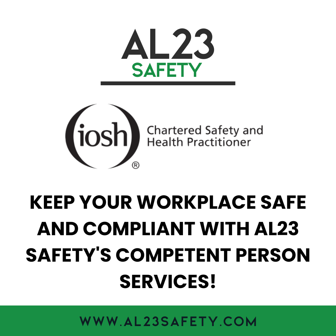 Creating a safe workplace goes beyond basic compliance; it requires the expertise that comes with having a qualified Competent Person on board. This post will explore what a Competent Person is, why it's important for businesses to appoint one, and how AL23 Safety can assist in this vital area. Understanding the legal requirements of health and safety in the workplace is essential. Under the Health and Safety at Work Act 1974, employers must ensure that they have access to competent health and safety advisory support. This support can navigate complex regulations, manage risks, and handle any compliance issues that might arise. A Competent Person typically: - Oversees the implementation of health and safety policies. - Conducts audits and assessments to ensure the workplace meets necessary standards. - Trains staff and promotes a culture of safety across the organisation. Failing to appoint a Competent Person can result in not only legal troubles but also increase the risk of accidents and compromise employee wellbeing. This can lead to: - Significant fines as penalties for non-compliance. - Serious workplace accidents that could have been prevented. - Damage to your organisation's reputation, potentially affecting customer trust. At AL23 Safety, our Competent Person services can help simplify this process. We tailor our approach based on the specific needs and risks faced by your business. Whether your organisation is in construction, healthcare, or another sector, you can count on our experienced consultants' expert guidance. We pride ourselves on delivering proactive compliance assistance, ensuring you stay ahead of regulatory changes while optimising the safety standards of your workplace. The comprehensive support we provide means you don't have to manage this alone. We offer 24/7 assistance, tailored training solutions, and just-in-time revisions to your safety strategies, all designed to ensure that your organisation not only meets its obligations but excels in creating a culture of safety. Choosing AL23 Safety means choosing a partnership dedicated to helping you navigate the complexities of health and safety regulations with ease and confidence. Ready to work with experts who understand your needs? Reach out to us today to discuss your Competent Person requirements and secure your workplace safety. Prioritising your health and safety today protects your organisation for tomorrow. Our experience is your asset in achieving compliance and fostering a safe working environment. Visit our services to see how we can assist you further!